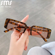 Load image into Gallery viewer, Rectangle Sunglasses Women Small Square Sun Glasses Female Half Frame Vintage Rectangular Shales  Gafas De Sol