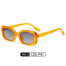 Load image into Gallery viewer, Rectangle Sunglasses Women Vintage Travel TR90 Ladies Square Retro Gradient Lens Sun Glasses Polarized UV400 Female 107