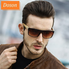 Carica l'immagine nel visualizzatore di Gallery, Rectangle Vintage Bamboo Sunglasses Men Women Gradent lens Driving Sun Glasses Retro Wood Mirror Shades Male Oculos De Sol UV400