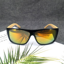 Carica l'immagine nel visualizzatore di Gallery, Rectangle Vintage Bamboo Sunglasses Men Women Gradent lens Driving Sun Glasses Retro Wood Mirror Shades Male Oculos De Sol UV400