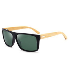 Carica l'immagine nel visualizzatore di Gallery, Rectangle Vintage Bamboo Sunglasses Men Women Gradent lens Driving Sun Glasses Retro Wood Mirror Shades Male Oculos De Sol UV400