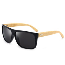 Carica l'immagine nel visualizzatore di Gallery, Rectangle Vintage Bamboo Sunglasses Men Women Gradent lens Driving Sun Glasses Retro Wood Mirror Shades Male Oculos De Sol UV400