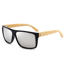 Carica l'immagine nel visualizzatore di Gallery, Rectangle Vintage Bamboo Sunglasses Men Women Gradent lens Driving Sun Glasses Retro Wood Mirror Shades Male Oculos De Sol UV400