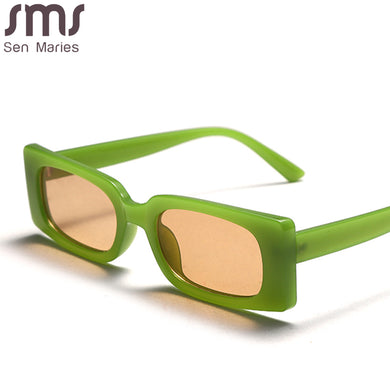 Rectangle Vintage Sunglasses Women Men Retro Sun Glasses Women Punk Eyeglasses Steampunk Shades Eyewear Small Shades UV400