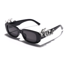 Load image into Gallery viewer, Rectangle Vintage Sunglasses Women Punk Retro Small Sun Glasses Brand Designer Steampunk Eyeglasses Animal Totem Eyewear