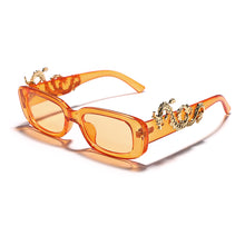 Load image into Gallery viewer, Rectangle Vintage Sunglasses Women Punk Retro Small Sun Glasses Brand Designer Steampunk Eyeglasses Animal Totem Eyewear