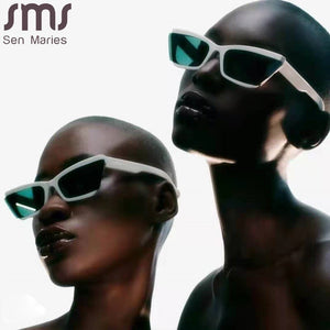 Rectangle Vintage Sunglasses Women Retro Punk Sun Glass Men Steampunk Cat Eye Eyeglasses Eyewear