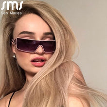 Load image into Gallery viewer, Rectangle Vintage Sunglasses Women Sexy Retro Small One Piece Sun Glasses Brand Designer Eyeglasses Eyewear Female Oculos