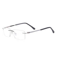 Load image into Gallery viewer, Rectangular Men and Women And Lightweight Rimless Eyeglasses Metal Prescription For Optical Lenses Myopia Presbyopia