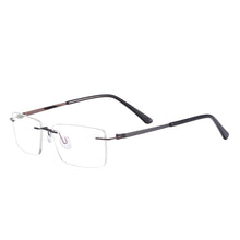 Load image into Gallery viewer, Rectangular Men and Women And Lightweight Rimless Eyeglasses Metal Prescription For Optical Lenses Myopia Presbyopia