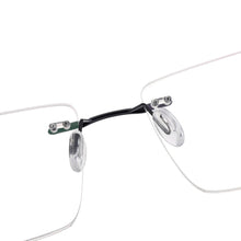 Load image into Gallery viewer, Rectangular Men and Women Rimless Eyeglasses Memory Metal Prescription For Optical Lenses Myopia Presbyopia Progressive