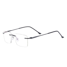 Load image into Gallery viewer, Rectangular Metal Men and Women Rimless Spectacles Frame For Optical Lenses Myopia Presbyopia Progressive
