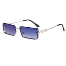 Load image into Gallery viewer, Rectangular Retro Sunglasses Men Gray Gun Metal Sun Glasses for Women Special Design Leg Eyewear Style UV400 Gifts