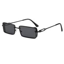 Load image into Gallery viewer, Rectangular Retro Sunglasses Men Gray Gun Metal Sun Glasses for Women Special Design Leg Eyewear Style UV400 Gifts
