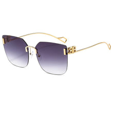 Carica l&#39;immagine nel visualizzatore di Gallery, Rectangular Sunglasses Rimless Men Metal Square Sun Glasses for Women Gradient Lens Frameless Uv400