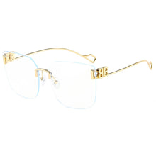 Carica l&#39;immagine nel visualizzatore di Gallery, Rectangular Sunglasses Rimless Men Metal Square Sun Glasses for Women Gradient Lens Frameless Uv400