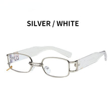 Load image into Gallery viewer, Rectangular Sunglasses Women&#39;s Hip Hop Steampunk Sunglasses Small Frame Ring Buckle Punk Metal Hoop Square Glasses UV400