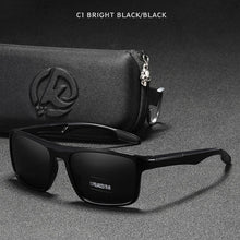 Load image into Gallery viewer, Rectangular TR90 Frame Polarized TAC 1.1mm Lens Ultra Light Sunglasses Men Women Sports Driving Eyewear Gafas de sol para hombre