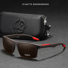 Load image into Gallery viewer, Rectangular TR90 Frame Polarized TAC 1.1mm Lens Ultra Light Sunglasses Men Women Sports Driving Eyewear Gafas de sol para hombre