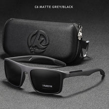 Load image into Gallery viewer, Rectangular TR90 Frame Polarized TAC 1.1mm Lens Ultra Light Sunglasses Men Women Sports Driving Eyewear Gafas de sol para hombre