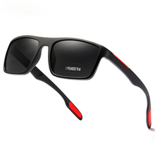 Carica l'immagine nel visualizzatore di Gallery, Occhiali da sole rettangolari ultraleggeri TR90 da uomo polarizzati TAC 1,1 mm di spessore lente da guida Occhiali da sole da donna Sport Cat.3 vintage 