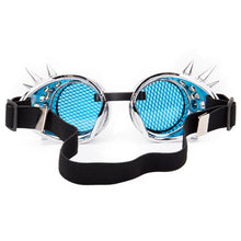 Load image into Gallery viewer, Red Blue Lenses Steampunk Goggles With Desgin Rave Festival Party EDM Glasses Cosplay  Vintage Eyewear Men Women glasses