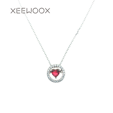 Collane con ciondolo a forma di cuore rosso Be Moved Argento sterling 925 Regalo creativo per gioielli raffinati Designer della settimana della moda 