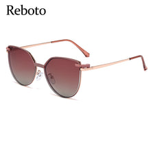 Load image into Gallery viewer, Red Mirror Magnet Clip On Polarized Sunglasses Women Cat Eye Anti Blue Custom Prescription Glasses Double Lens Sunglasse