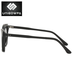 Red Retro Cat Eye Optical Glasses Frame Women Myopia Prescription Eyeglasses Frame Polarized Magnet Clip On Sunglasses Female