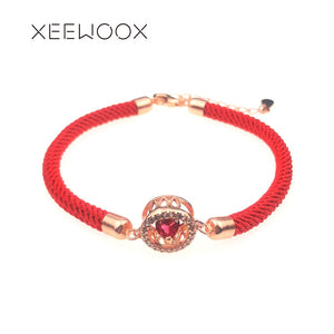 Red knit Jersey Bright Simple Natural Stone 925 Sterling Silver Fine Jewelry Gift Fashion Week Designer Charm Bracelets