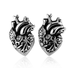 Anatomical Human Heart Oddities Artery Medical Student Gift Taxidermy Anatomy Jewelry Stud Earrings