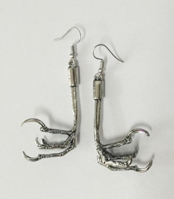 New Raven Crow Animal Jewelry Oddities Bird Claw Talon Earring