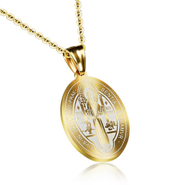 Religious Jesus Design Woman Necklaces Classical Stainless Steel Fashion Women Jewelry Pendant Gift GX1067