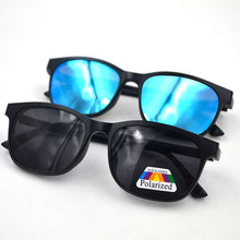 Load image into Gallery viewer, Retro 2 in 1 Polarized Magent  Clip on Sunglasses Myopia Prescription Eyeglasses For Men Women
