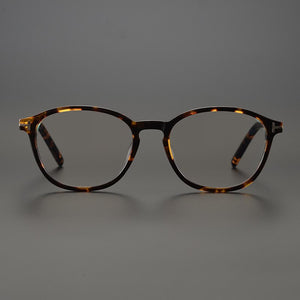 Retro Acetate Eyeglasses Frame Women Full Rim Optical Eyewear Blue Light Blocking Goggle Prescription Myopia Glasses for Men
