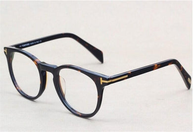 Retro Acetate Round Glasses Frame Women Full Rim Optical Eyewear Blue Light Blocking Goggle Myopia Eyeglasses Men Spectacle