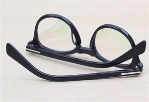 Retro Acetate Round Glasses Frame Women Full Rim Optical Eyewear Blue Light Blocking Goggle Myopia Eyeglasses Men Spectacle