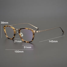 Load image into Gallery viewer, Retro Acetate Titanium Glasses Frame Men Square Myopia Prescription Optical Eyeglasses Frame Women Vintage  Brand Eyewear
