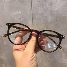 Load image into Gallery viewer, Retro Anti Blue Ray Computer Glasses Women Round Eye Glass Blue Light Blocking Eyewear Optical Bluelight Glasses