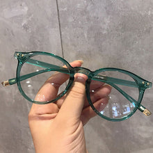 Load image into Gallery viewer, Retro Anti Blue Ray Computer Glasses Women Round Eye Glass Blue Light Blocking Eyewear Optical Bluelight Glasses