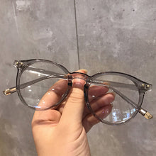 Load image into Gallery viewer, Retro Anti Blue Ray Computer Glasses Women Round Eye Glass Blue Light Blocking Eyewear Optical Bluelight Glasses