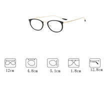 Load image into Gallery viewer, Retro Anti Blue Ray Computer Glasses Women Round Eye Glass Men Blue Light Blocking Eyewear Optical Frames Gift