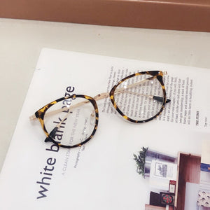 Retro Anti Blue Ray Computer Glasses Women Round Eye Glass Men Blue Light Blocking Eyewear Optical Frames Gift