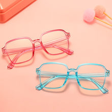 Carica l&#39;immagine nel visualizzatore di Gallery, Retro Anti-blue Light Glasses Frame Children&#39;s Glasses Round Glasses for Kids Student Eyeglasses Child Goggle Cute Pink