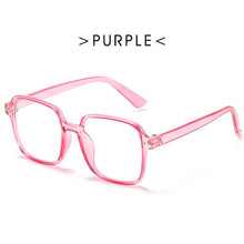 Carica l&#39;immagine nel visualizzatore di Gallery, Retro Anti-blue Light Glasses Frame Children&#39;s Glasses Round Glasses for Kids Student Eyeglasses Child Goggle Cute Pink