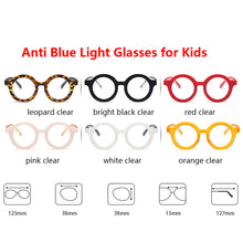 Load image into Gallery viewer, Retro Anti-blue Light Glasses Frame Children&#39;s Round Glasses For Kids Student Eyeglasses Child Boys Girls Goggle Cute Orange