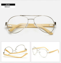 Load image into Gallery viewer, Retro Bamboo Sunglasses | Retro Men, Classic Retro Sunglasses, Temple Legs, Frames, Frames, Polycarbonate Lens Sunglasses CN1510