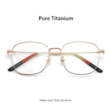 Load image into Gallery viewer, Retro Big Frame Pure Titanium Glasses Frame For Men And Women Optical Eyeglasses Frame Anti-Blue Light Glasses Frame7525