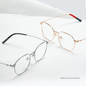Retro Big Frame Pure Titanium Glasses Frame For Men And Women Optical Eyeglasses Frame Anti-Blue Light Glasses Frame7525