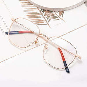 Retro Big Frame Pure Titanium Glasses Frame For Men And Women Optical Eyeglasses Frame Anti-Blue Light Glasses Frame7525